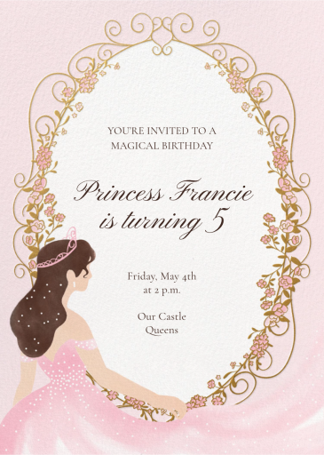 Sparkling Princess - Birthday Invitation by Paperless Post