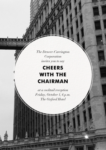 Orbit - Corporate Reception Invitation by Paperless Post