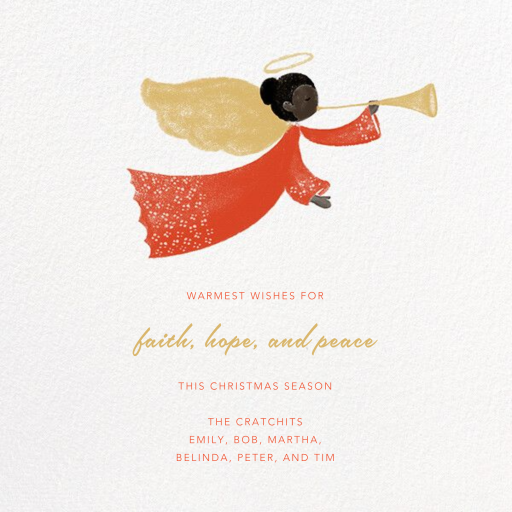 Herald Angel - Holiday Card by Paperless Post