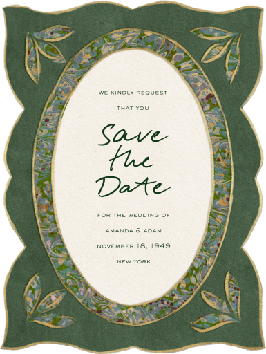 Ornate Pendant - Save the Date by Fin Fellowes