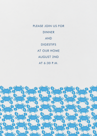 Crab Pattern - Party Invitation by Linda and Harriett