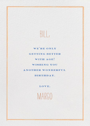 An Ostrich's Birthday - Birthday Card by Mr. Boddington's Studio - Back