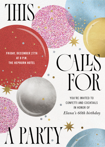 Sparkle Party - Invitation by Paperless Post