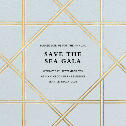 Southampton (New) - Gala Invitation by Jonathan Adler