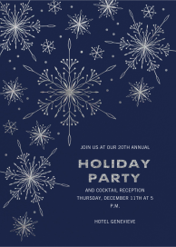 Geometric Snowflakes by Paperless Post