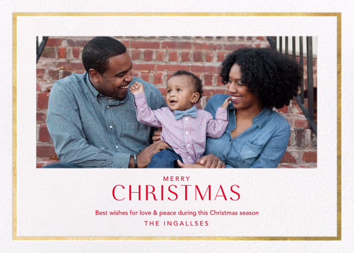 Let it Snow (Horizontal Photo) - Christmas Card by Paperless Post