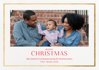 Let it Snow (Horizontal Photo) - Christmas Card by Paperless Post