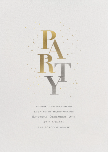 Party Sparkle - New Year's Eve Invitation by Sugar Paper