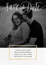Saint-Preux (Photo) - Save the Date by Paperless Post