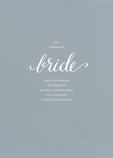 Classic Bride - Invitation by sugar-paper