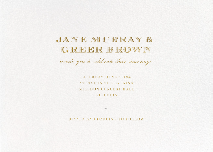 Marchmain - Wedding Invitation by Paperless Post