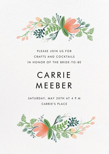 Primrose Garland - Bridal Shower Invitation by Rifle Paper Co.