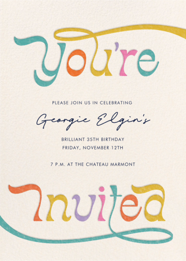 Ribbon Dancer - Pool Party Invitation by Paperless Post