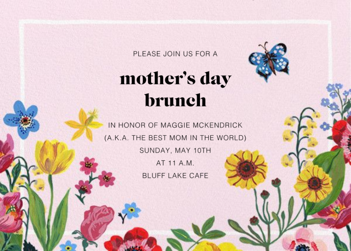 Champ de Fleurs - Invitation by Nathalie Lété