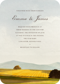 Rural Radiance - Wedding Invitation by Felix Doolittle