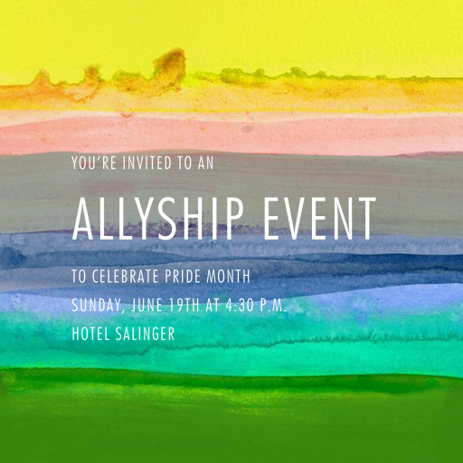 Zephyr - Pride Invitation by Kelly Wearstler