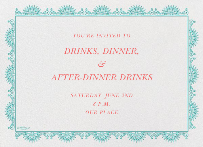 Arch Border - Invitation by Bernard Maisner