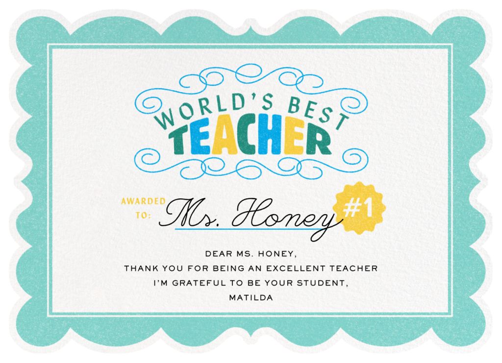 Certified Teacher Card