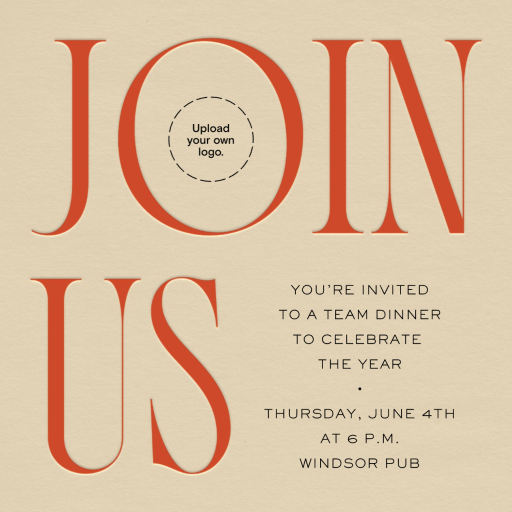 Central Idea - Business Dinner Invitation by Paperless Post
