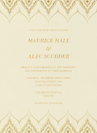 Silk Road - Indian Wedding Invitation by Crane & Co.