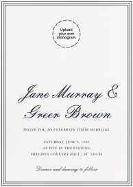 Lining Up - Wedding Invitation by Paperless Post