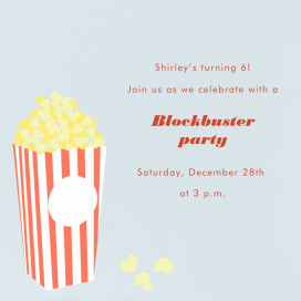 Bucket of Popcorn - Birthday Invitation by Paperless Post