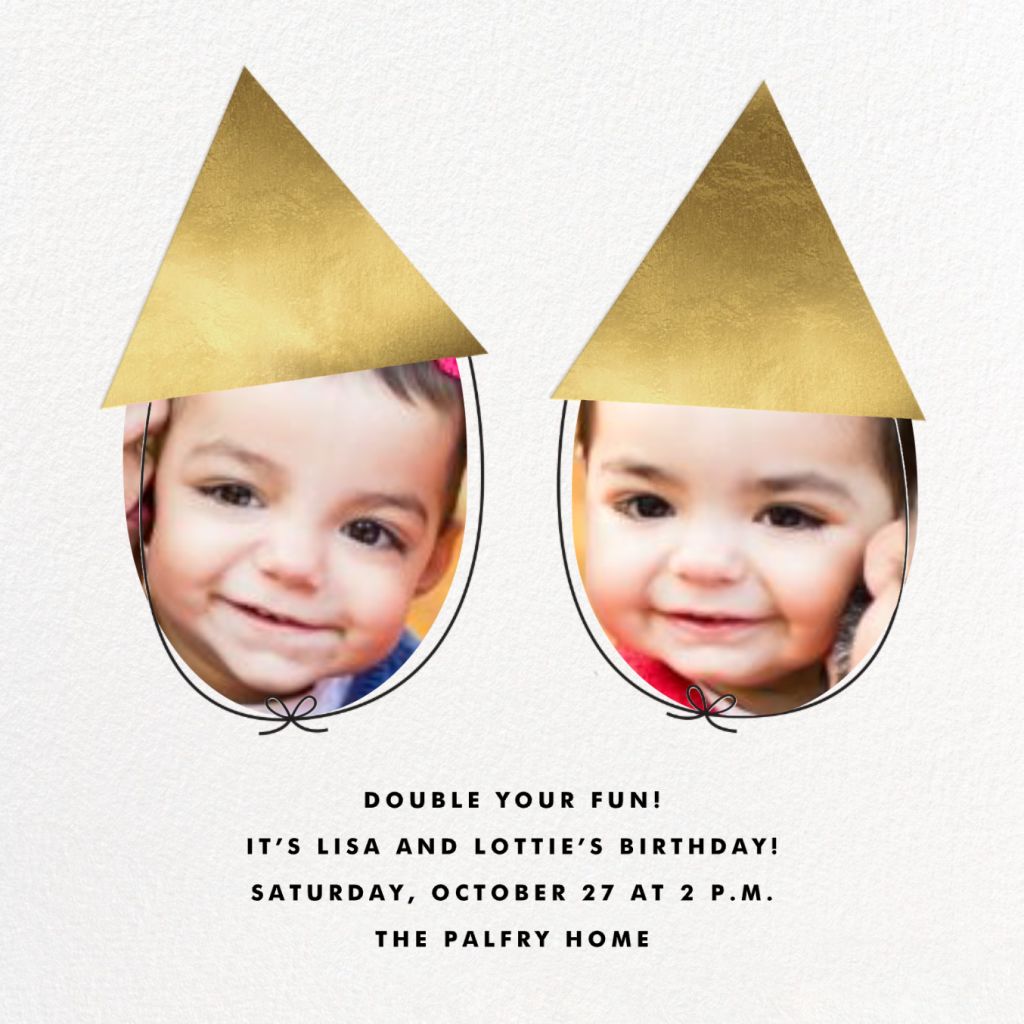 Little Coneheads Birthday Invitation Send online instantly RSVP