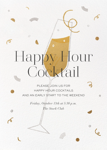 Cocktail Clink - Happy Hour Invitation by Paperless Post
