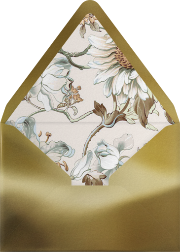 Painted Flowers - Oscar de la Renta Envelope