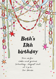 Stars and Streamers - Birthday Invitation by Paperless Post