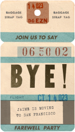 Tag Along - Bye by Annie Atkins