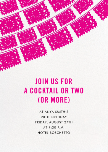 Fiesta Flags - Birthday Invitation by Linda and Harriett