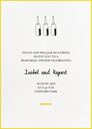Bubbly for All - Rehearsal Dinner Invitation by Mr. Boddington's Studio