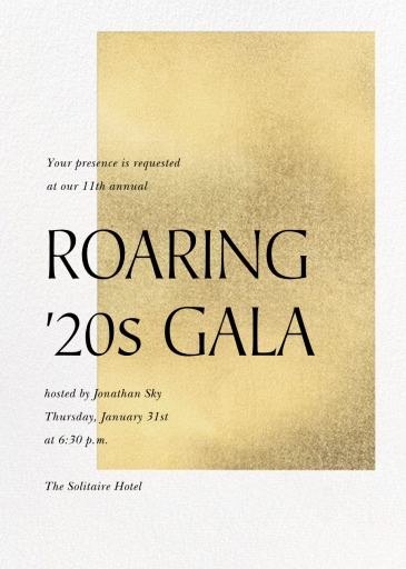 Modern Gold - Fundraiser Invitation by Paperless Post