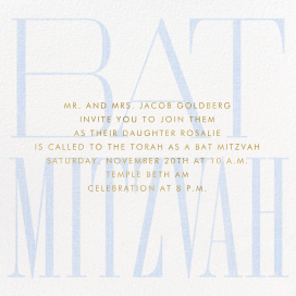 Mitzvah Type by Paperless Post
