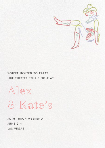Vegas Bachelorette Party - Bachelor/Bachelorette Party Invitation by Paperless Post