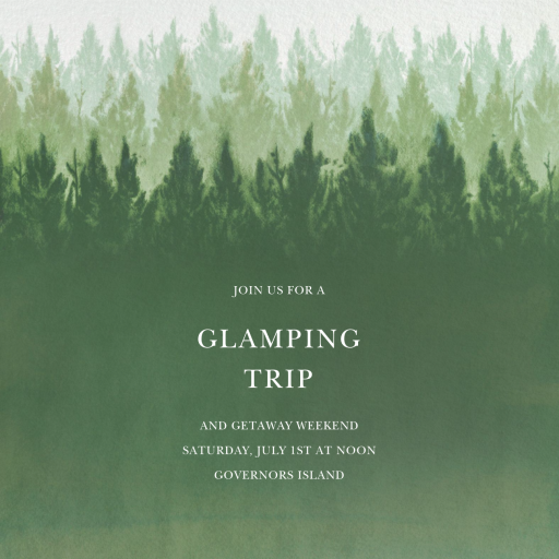 Rainier - Glamping Invitation by Paperless Post