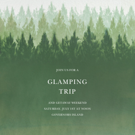 Rainier - Glamping Invitation by Paperless Post