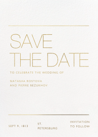 Lined Up - Save the Date by Paperless Post