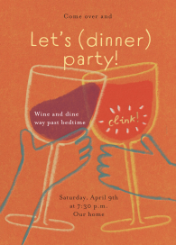 Pastel Wine - Party Invitation by Maisy Summer