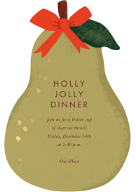 Holiday Pear - Christmas Party Invitation by Rifle Paper Co.