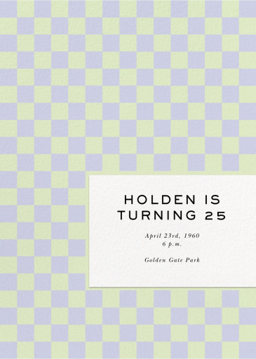 Checked - Birthday Invitation by Paperless Post