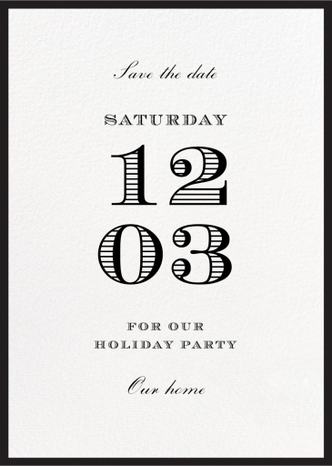 Contorno - Holiday Save the Date by Paperless Post