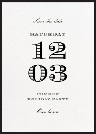 Contorno - Holiday Save the Date by Paperless Post