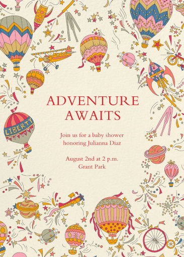Balloon Adventures - Baby Shower Invitation by Liberty