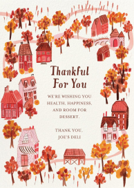 Turkey Town - Business Thanksgiving Card by Mr. Boddington's Studio