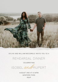 Torn Edge (Photo) - Rehearsal Dinner Invitation by Paperless Post