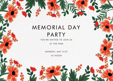 Field Poppies (Horizontal) by Rifle Paper Co.