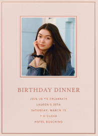 Debossed Details - Birthday Invitation by Sugar Paper