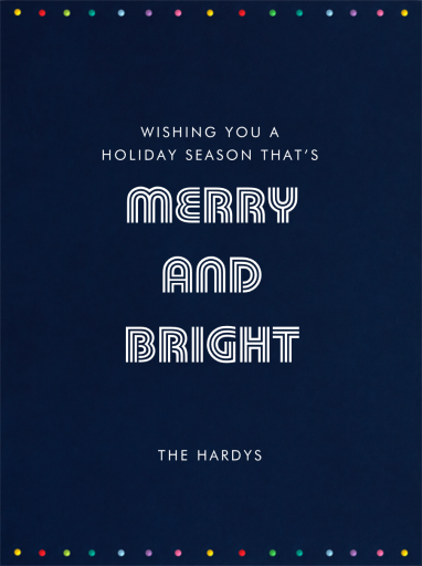 Dot Tree - Christmas Card by Paperless Post - Back